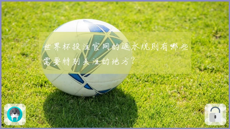 世界杯投注官网的返水规则有哪些需要特别关注的地方？